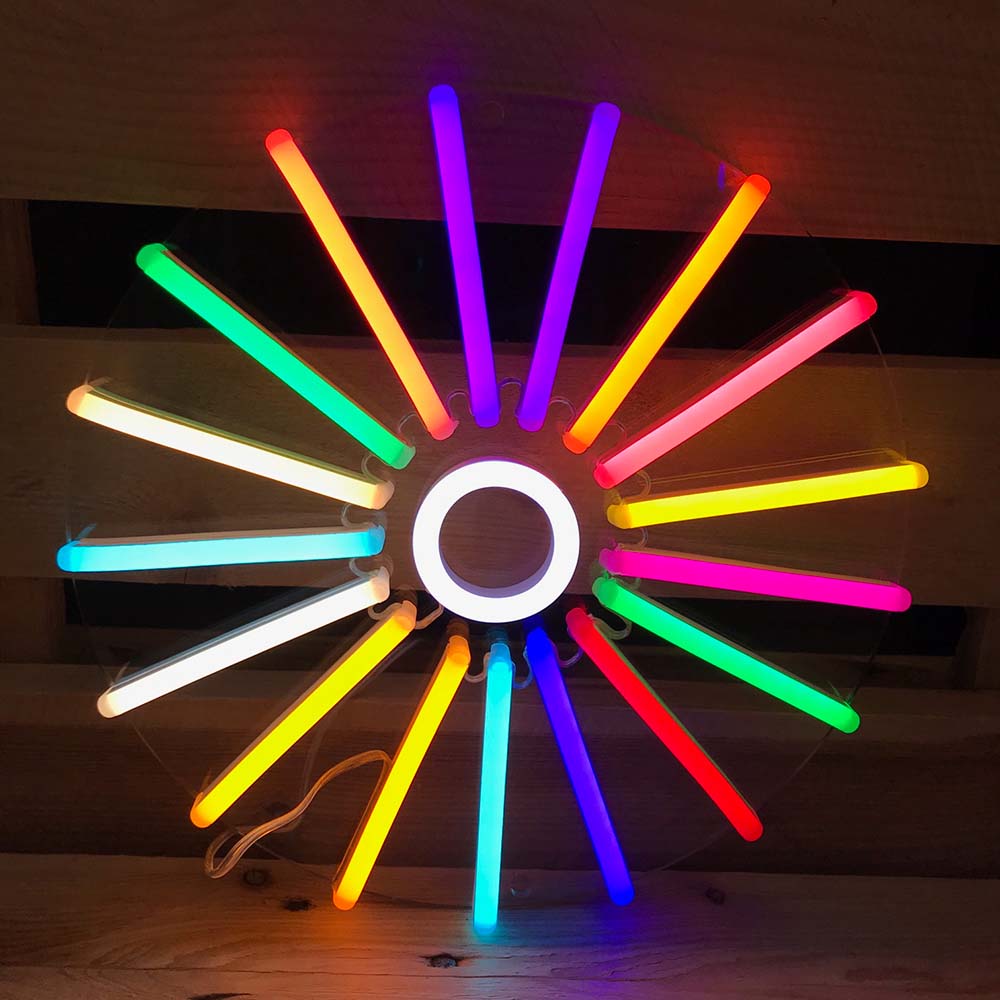 Palette de couleurs disponibles pour enseignes néon LED